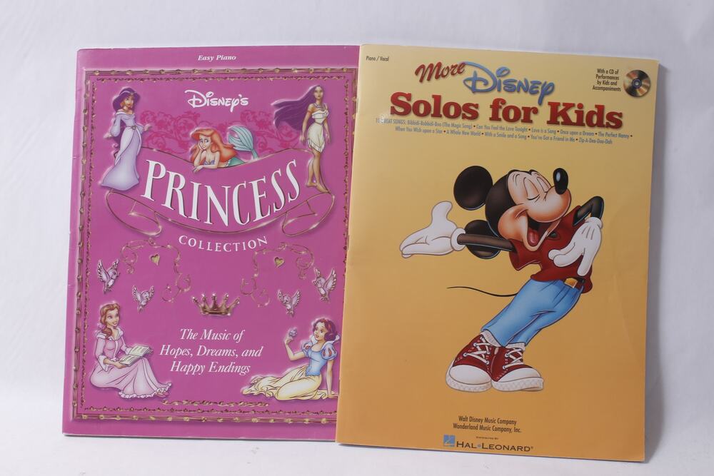 Disney Princess and Solos for Kids Songbook Lot Piano Vocal ~ 260914-WH 1153
